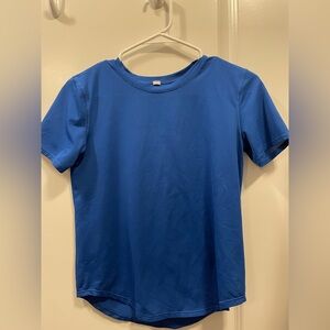 lululemon athletica Blue Short Sleeve Tee